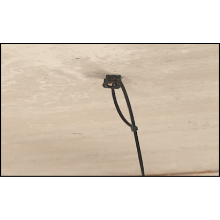 Embase clouable pour collier de serrage TBB noire