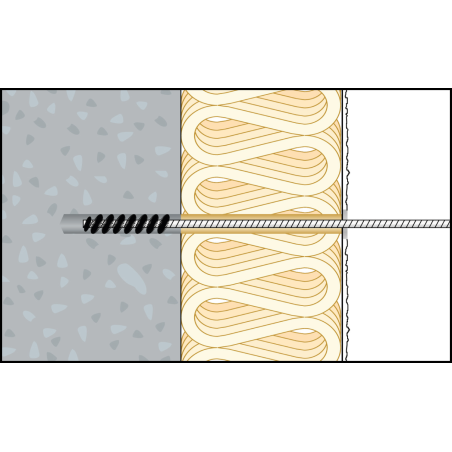 ResiTHERM® 12, 2 pcs, tige d'ancrage M12x260 acier inoxydable A4, raccord fileté M12x70 acier inoxydable A4