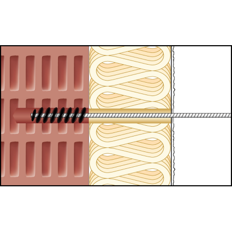 ResiTHERM® 12, 2 pcs, tige d'ancrage M12x260 acier inoxydable A4, raccord fileté M12x70 acier inoxydable A4