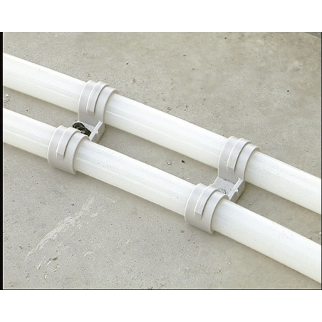 Crochet double clouable en plastique FPD Ø20mm