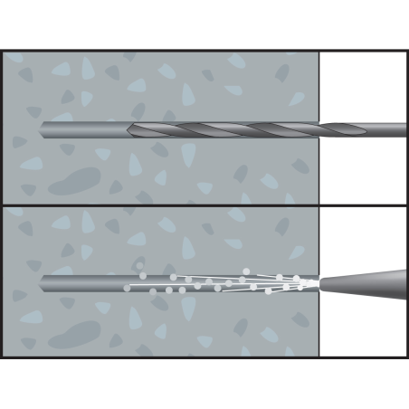 Vis de fixation d'encadrements et huisseries FBS 7,5x132 tête fraisée, zinguée