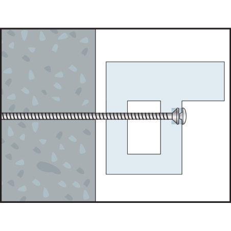 Vis de fixation d'encadrements et huisseries FBS 7,5x132 tête fraisée, zinguée