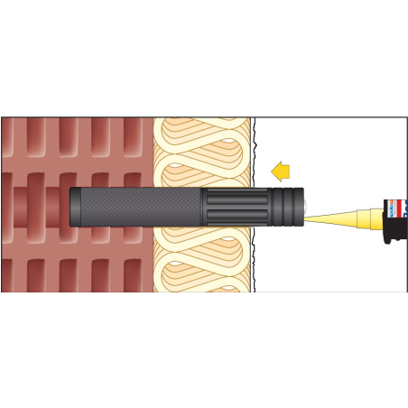 ResiTHERM® 37/120 M12, kit de 2 pièces comprenant le mortier d'injection ResiFIX VY300SF, acier inoxydable A4